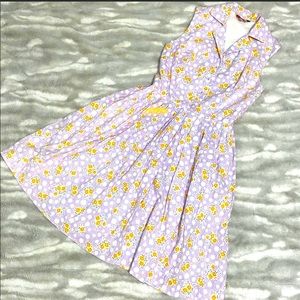 ModCloth | Fervour Purple Polkadot Pinup Dress